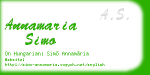 annamaria simo business card