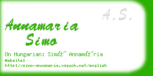 annamaria simo business card